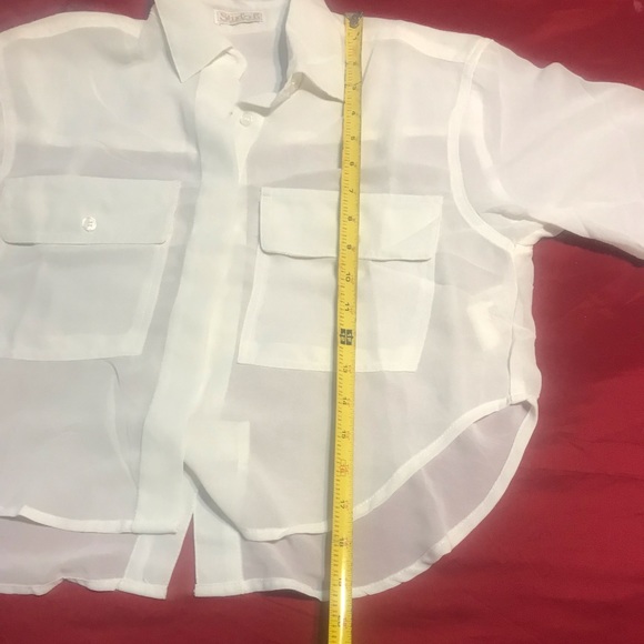 🛍 3/$20 Studio F off white top NWOT - Picture 7 of 7